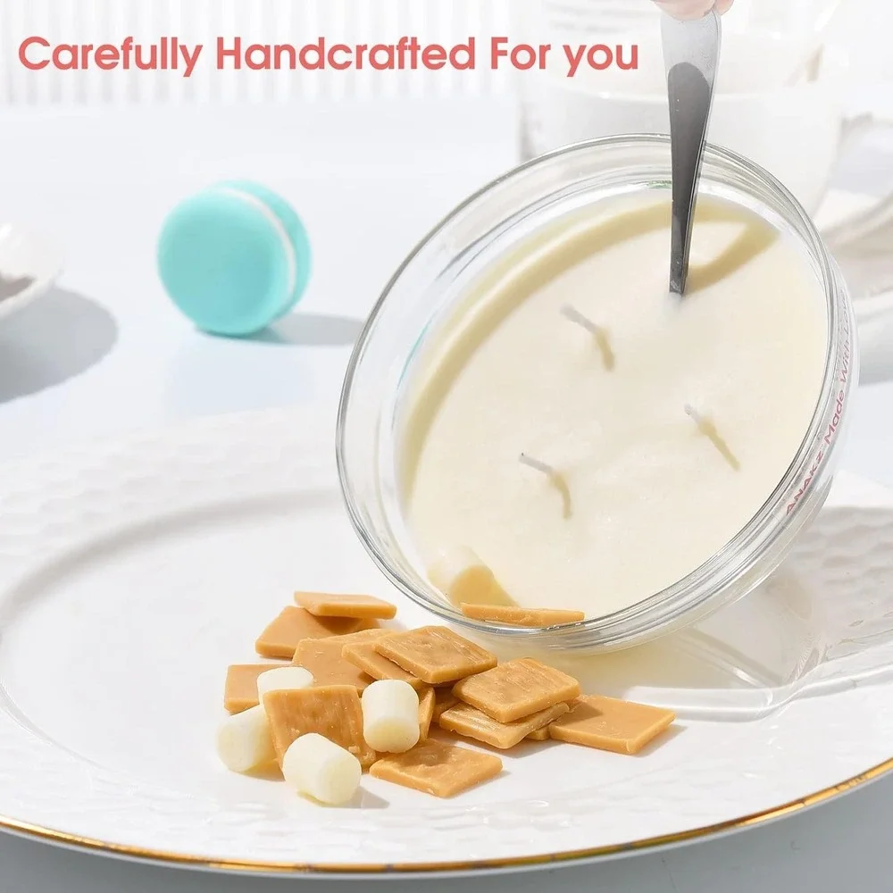 Anakz Cereal Bowl Candle Vanilla Scented Soy Wax Food Aesthetic Toast Crunch
